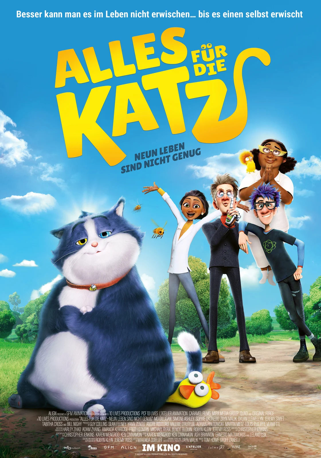 Filmplakat: ALLES FÜR DIE KATZ - Neun Leben sind nicht genug